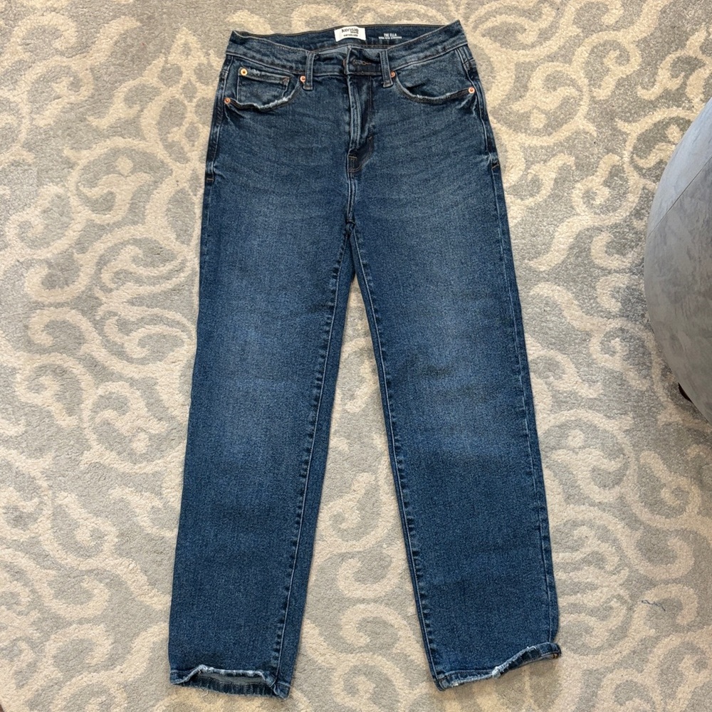 Kenzie Dark Blue Straight Leg Jeans
